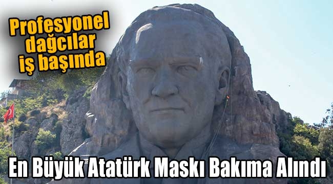 Profesyonel dağcılar Atatürk Maskı'nda bakım yaptı