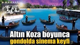 Altın Koza boyunca gondolda sinema keyfi