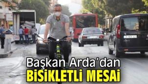 Başkan Arda'dan bisikletli mesai