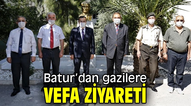 Başkan Batur'dan gazilere vefa ziyareti