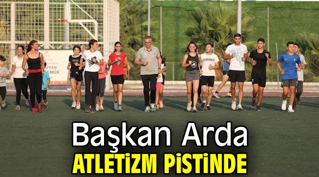 Başkan Halil Arda atletizm pistinde