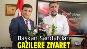 Başkan Sandal'dan gazilere ziyaret