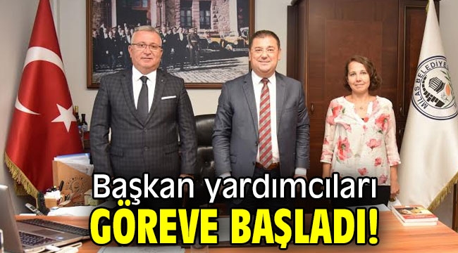 Başkan yardımcıları göreve başladı!