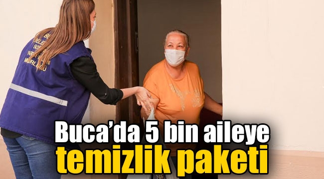 Buca Belediyesi'nden Covid -19'a karşı temizlik paketleri 