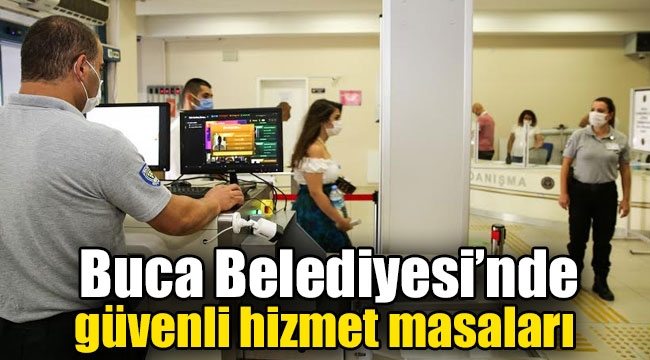 Buca'da belediye binasına üst düzey Covid-19 önlemi