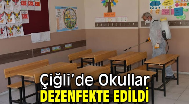 Çiğli Belediyesi tarafından Okullar Dezenfekte Edildi