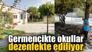 Germencikte okullar dezenfekte ediliyor
