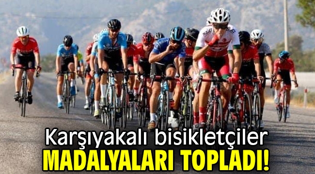 Karşıyakalı bisikletçiler madalyaları topladı!