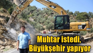Muhtar istedi, Büyükşehir yapıyor