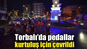 Torbalı'da pedallar kurtuluş için çevrildi