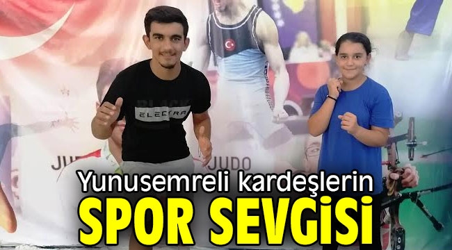 Yunusemreli kardeşlerin spor sevgisi