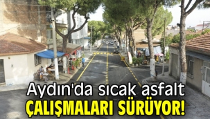 Aydın'da sıcak asfalt çalışmaları sürüyor!