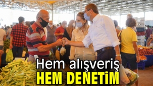 Başkan Ergin'den Hem alışveriş hem denetim