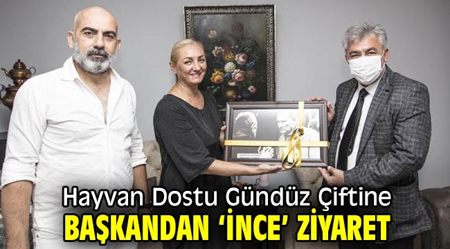 Başkan İnce'den Gündüz çiftine ziyaret