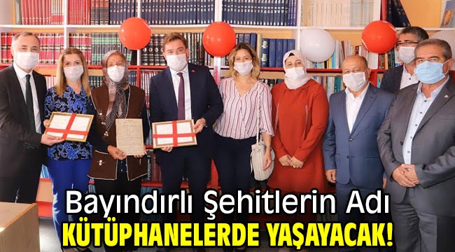 Bayındırlı Şehitlerin Adı Kütüphanelerde Yaşayacak!