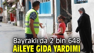 Bayraklı'da 2 bin 648 aileye gıda yardımı yapıldı
