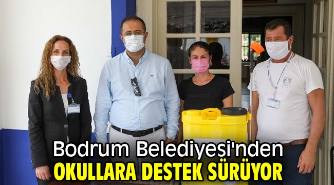 Bodrum Belediyesi'nden okullara destek sürüyor