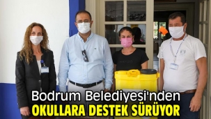 Bodrum Belediyesi'nden okullara destek sürüyor