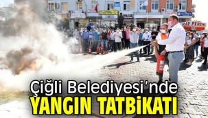 Çiğli Belediyesi'nde Yangın Tatbikatı