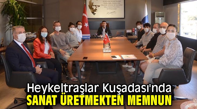 Heykeltraşlardan Başkan Günel'e ziyaret!