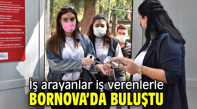 İş arayanlar iş verenlerle Bornova'da buluştu