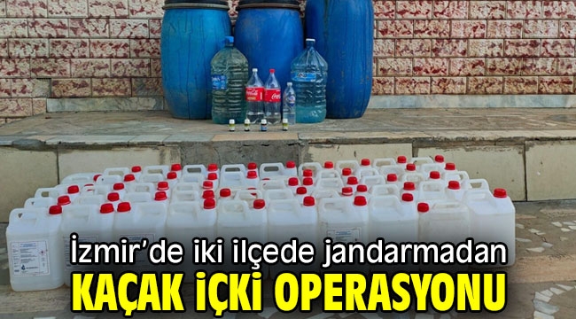 İzmir'de kaçak içki operasyonu!