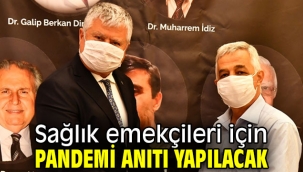 İzmir'de sağlık emekçileri için pandemi anıtı!