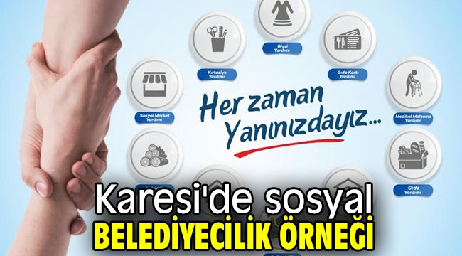 Karesi'de sosyal belediyecilik örneği 