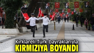 Kırklareli Tük bayraklarıyla Kırmızıya Boyandı