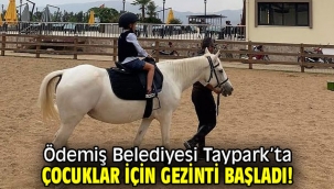 Ödemiş Belediyesi Taypark'ta çocuklar için gezinti başladı!