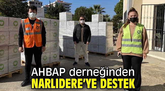 AHBAP derneğinden Narlıdere'ye destek