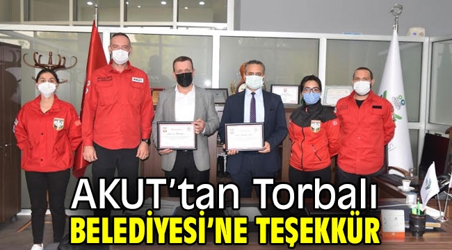 AKUT'tan Torbalı Belediyesi'ne teşekkür