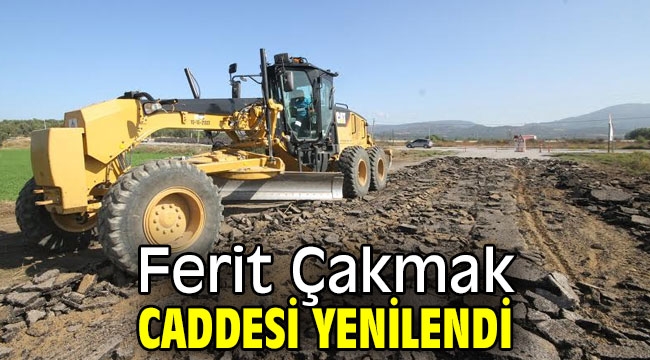 Ayvalık'ta Ferit Çakmak caddesi yenilendi