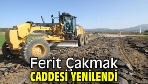 Ayvalık'ta Ferit Çakmak caddesi yenilendi