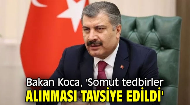 Bakan Koca, 'Somut tedbirler alınması tavsiye edildi'