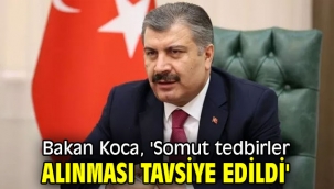 Bakan Koca, 'Somut tedbirler alınması tavsiye edildi'