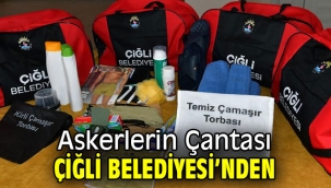 Çiğli Belediyesi'nden Askerlere Çanta