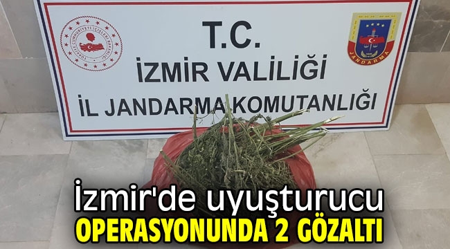 İzmir'de uyuşturucu operasyonunda 2 gözaltı