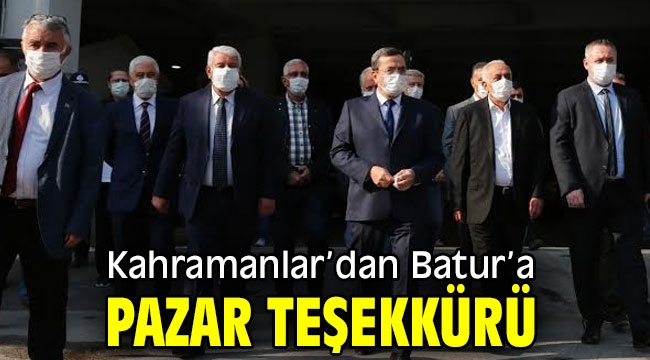 Kahramanlar'dan Başkan Batur'a teşekkür