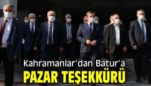 Kahramanlar'dan Başkan Batur'a teşekkür