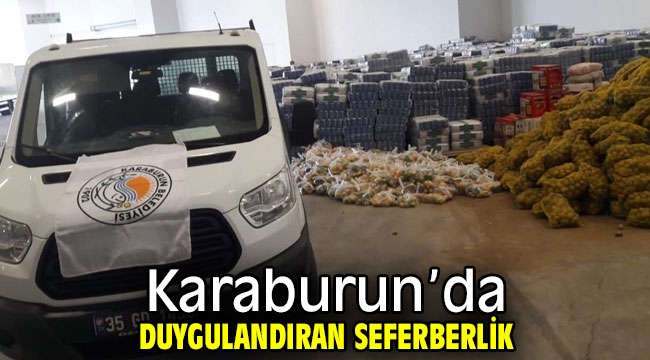 Karaburun'da duygulandıran seferberlik