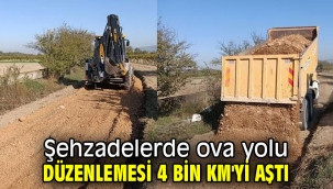 Şehzadelerde ova yolu düzenlemesi 4 bin km'yi aştı