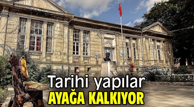 Tarihi yapılar ayağa kalkıyor