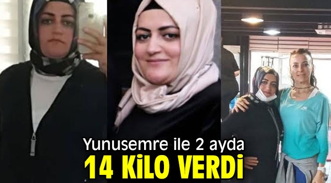 Yunusemre ile 2 ayda 14 kilo verdi