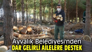 Ayvalık Belediyesi'nden dar gelirli ailelere destek