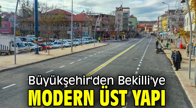 Bekilli'de yol çizgileri tamamlandı 