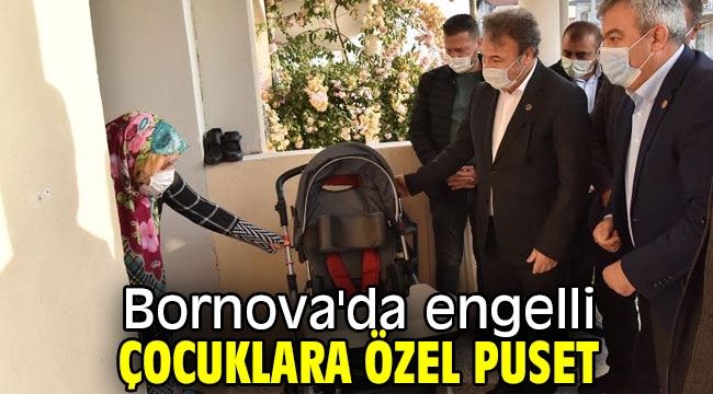 Bornova'da engelli çocuklara özel puset