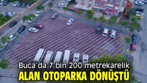 Buca'da 7 bin 200 metrekarelik alan otoparka dönüştü 