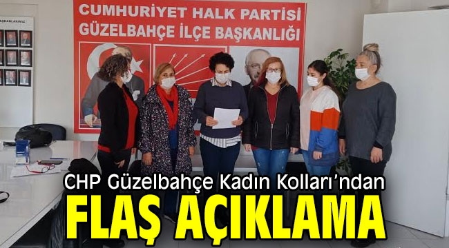 CHP Güzelbahçe Kadın Kolları'ndan basın açıklaması 