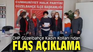 CHP Güzelbahçe Kadın Kolları'ndan basın açıklaması 